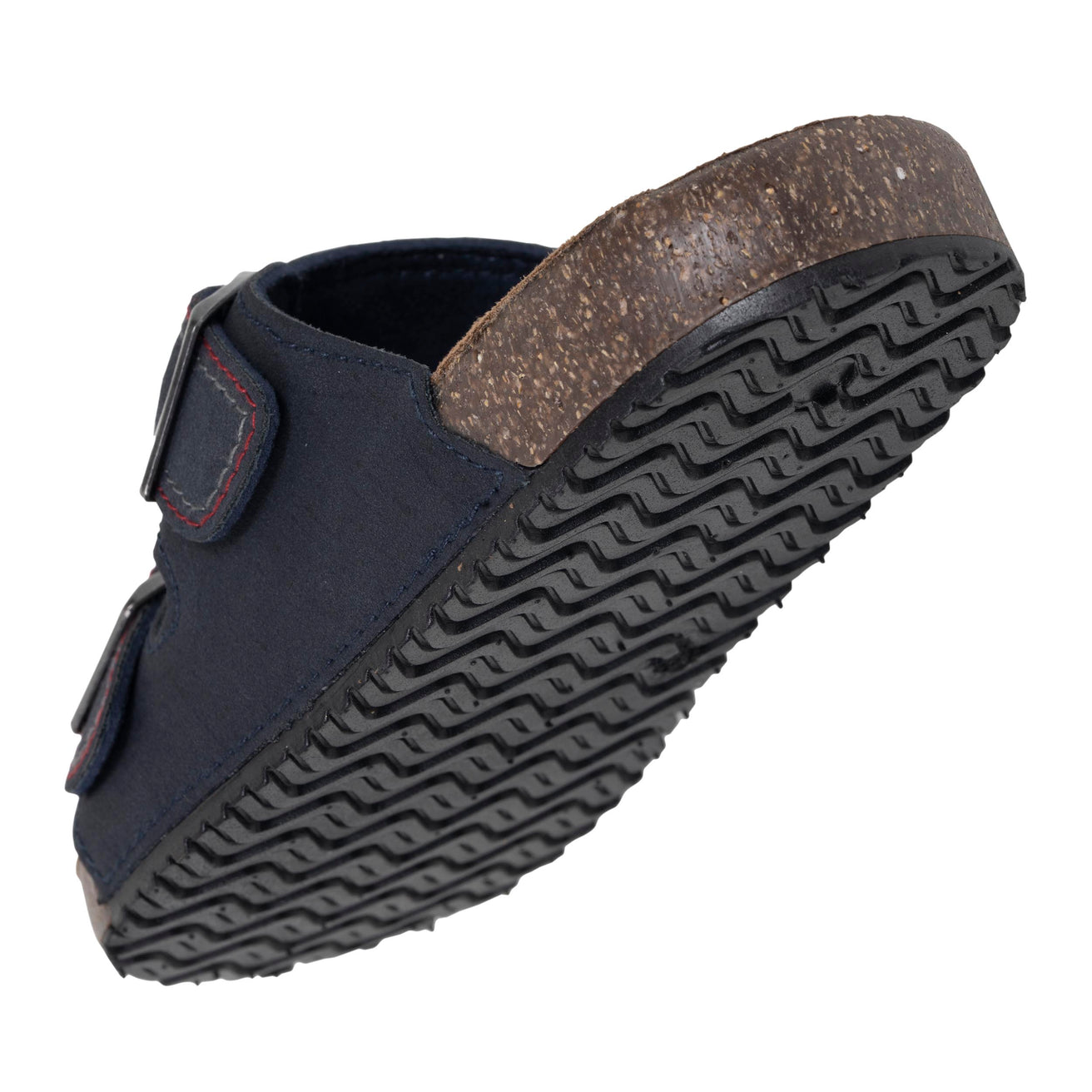 Mules sandales Enfant double bride Marine