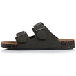 Mules sandales Homme double bride Kaki