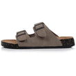 Mules sandales Homme double bride Taupe