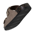 Mules sandales Homme double bride Taupe