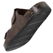 Mules sandales Homme double bride Chocolat