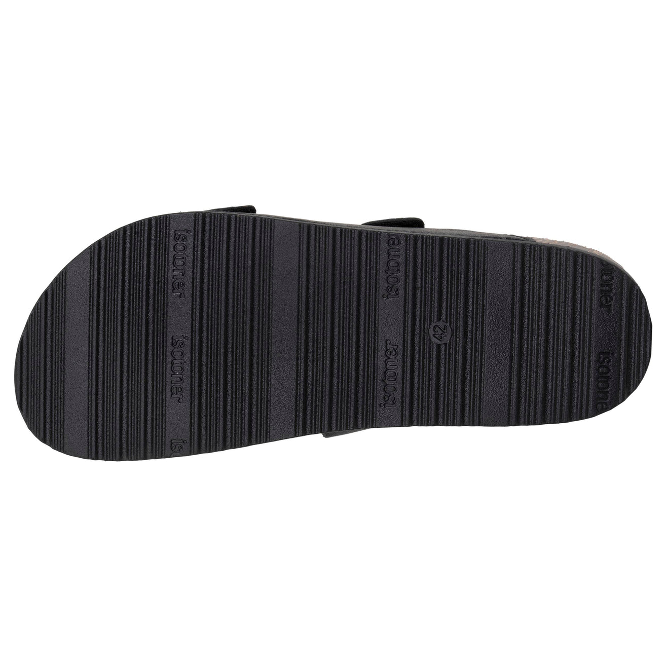 Mules sandales Homme double bride scratch Noir