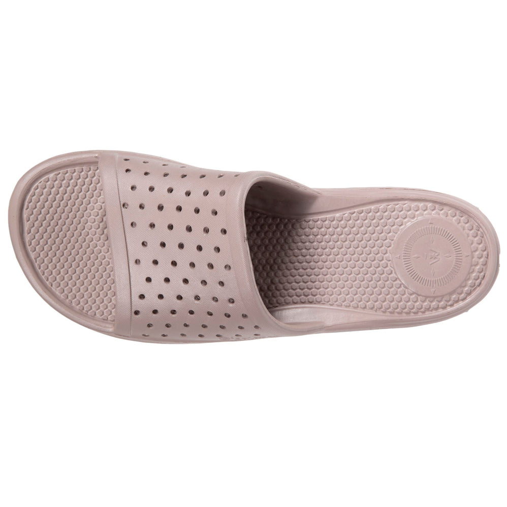 Mules claquettes Femme ajourées Taupe - Isotoner