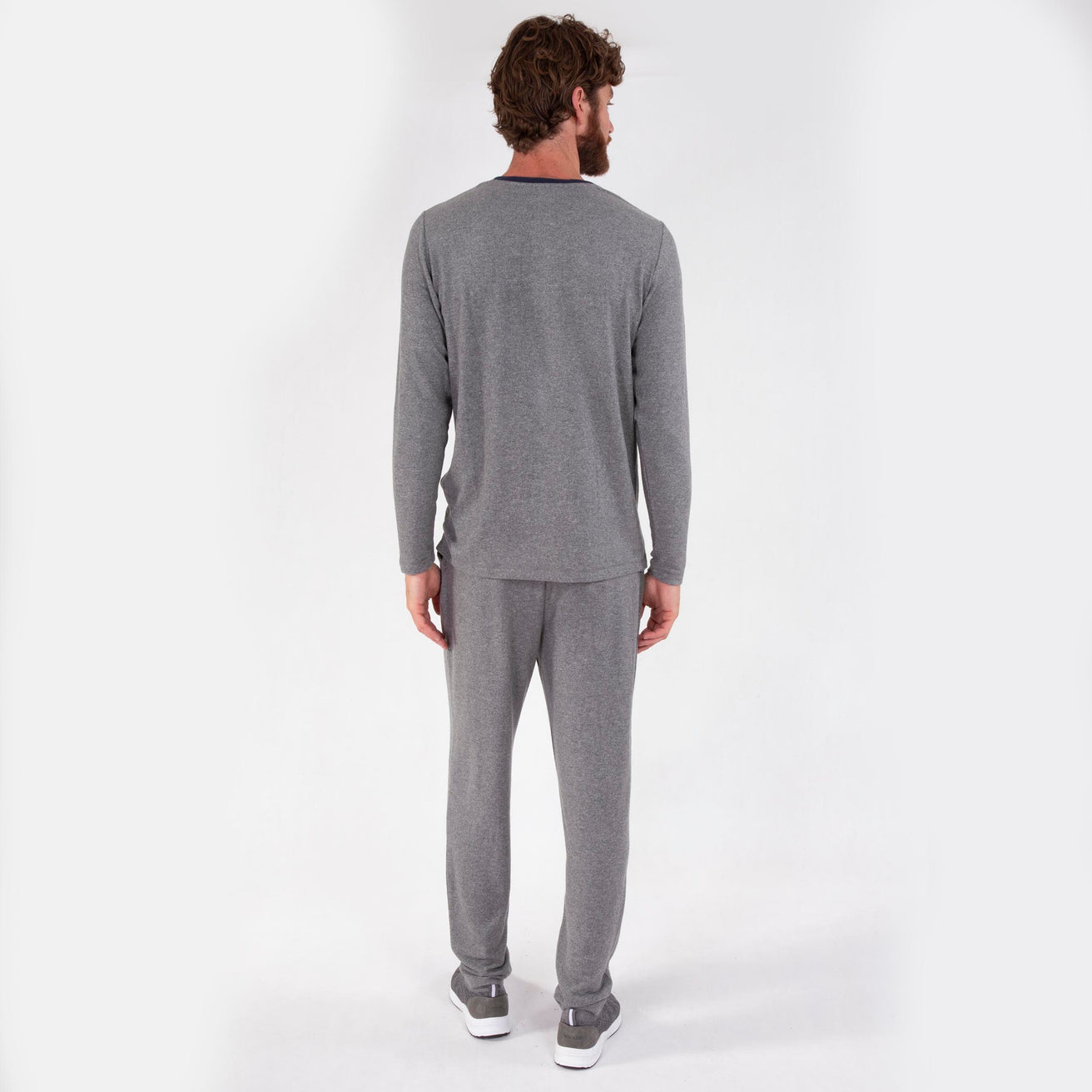 Pantalon élastique Homme Gris
