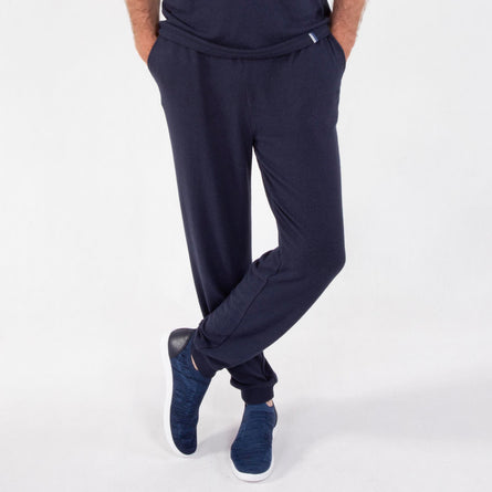 Pantalon jogger Homme Marine - Isotoner