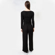 Pantalon large Femme Noir