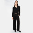Pantalon large Femme Noir