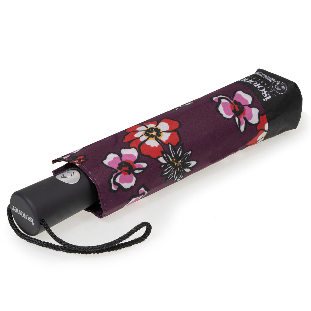 Parapluie Auto Fleurs Pensées - Isotoner