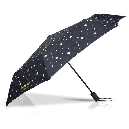 Parapluie Auto Pois Noir/Jaune - Isotoner