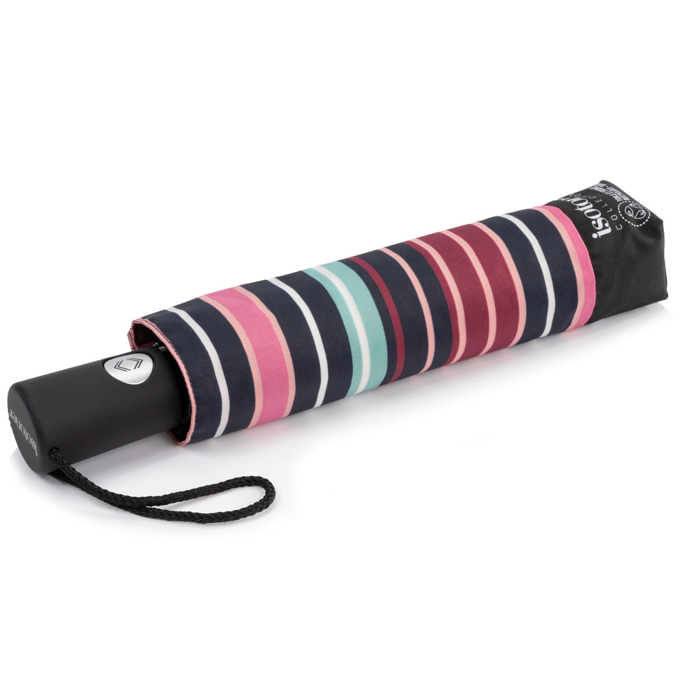 Parapluie Auto Rayures Blush - Isotoner