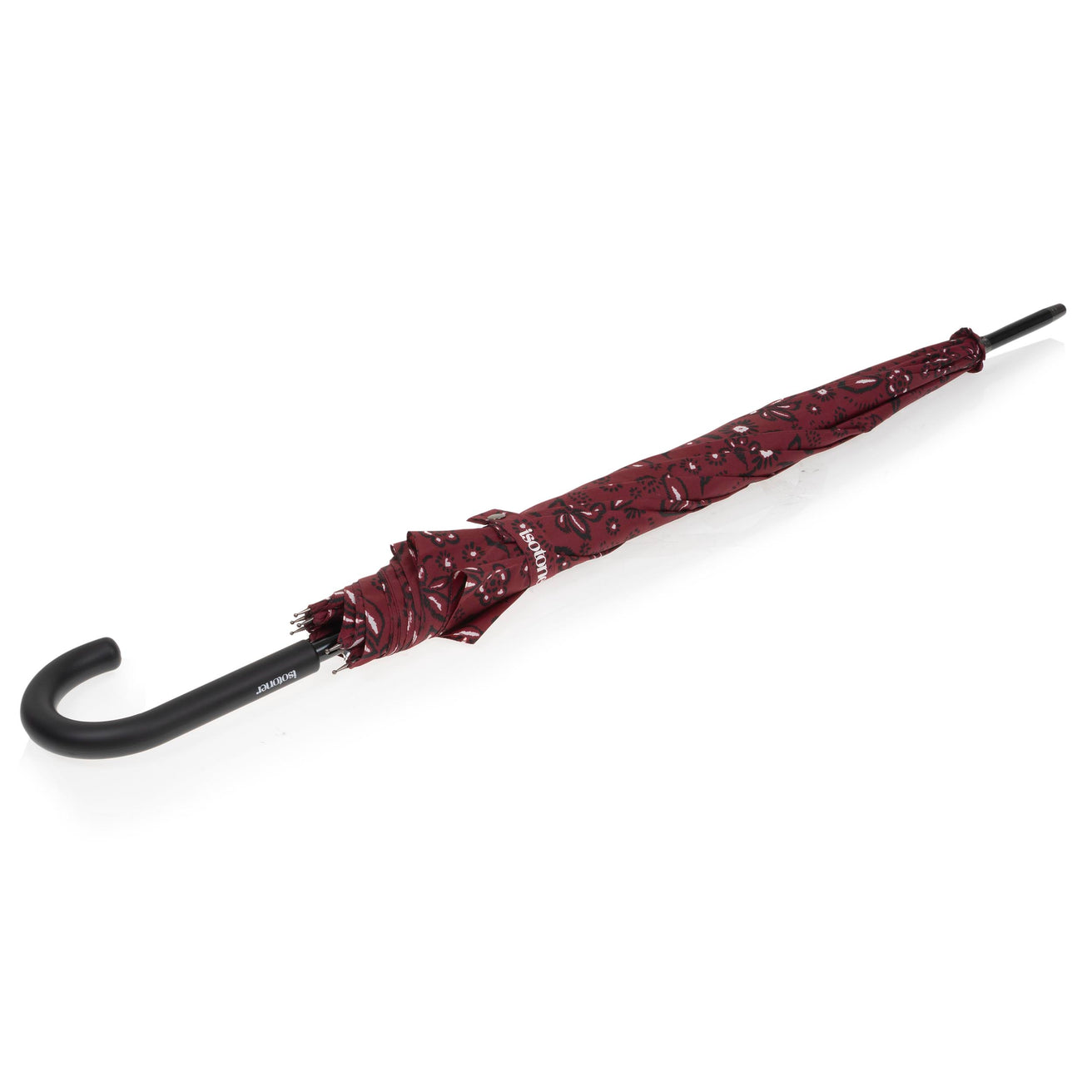 Parapluie Canne Auto Bandana Bordeaux