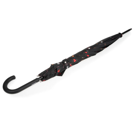 Parapluie Canne Auto Cœur Rouge - Isotoner