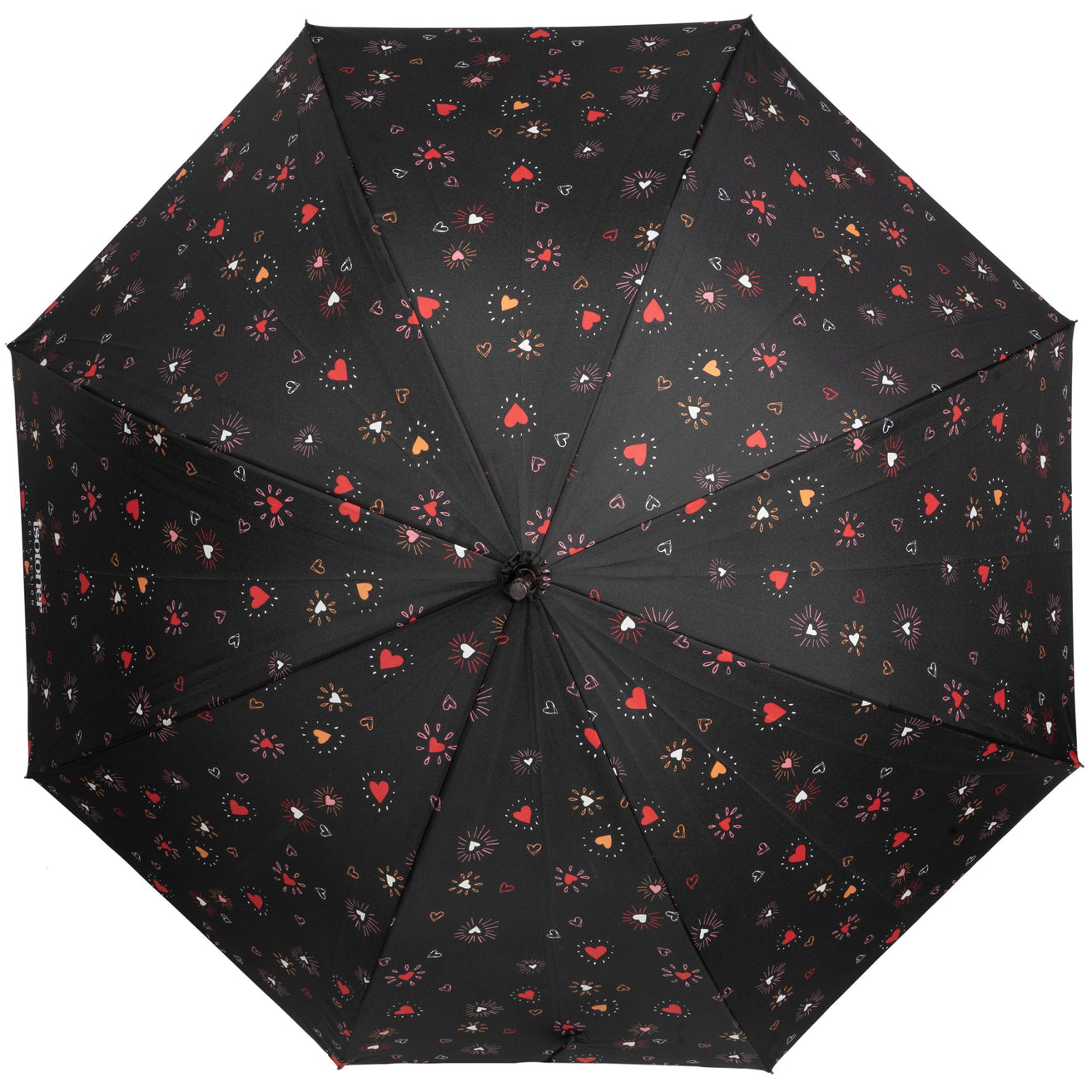 Parapluie Canne Auto Cœur Rouge