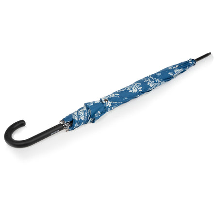 Parapluie Canne Auto Fleur Coquillage Bleu - Isotoner