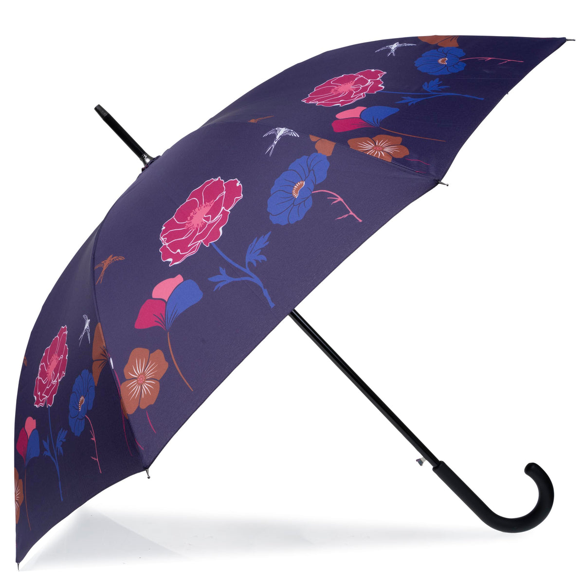 Parapluie Canne Auto Frise Bleue