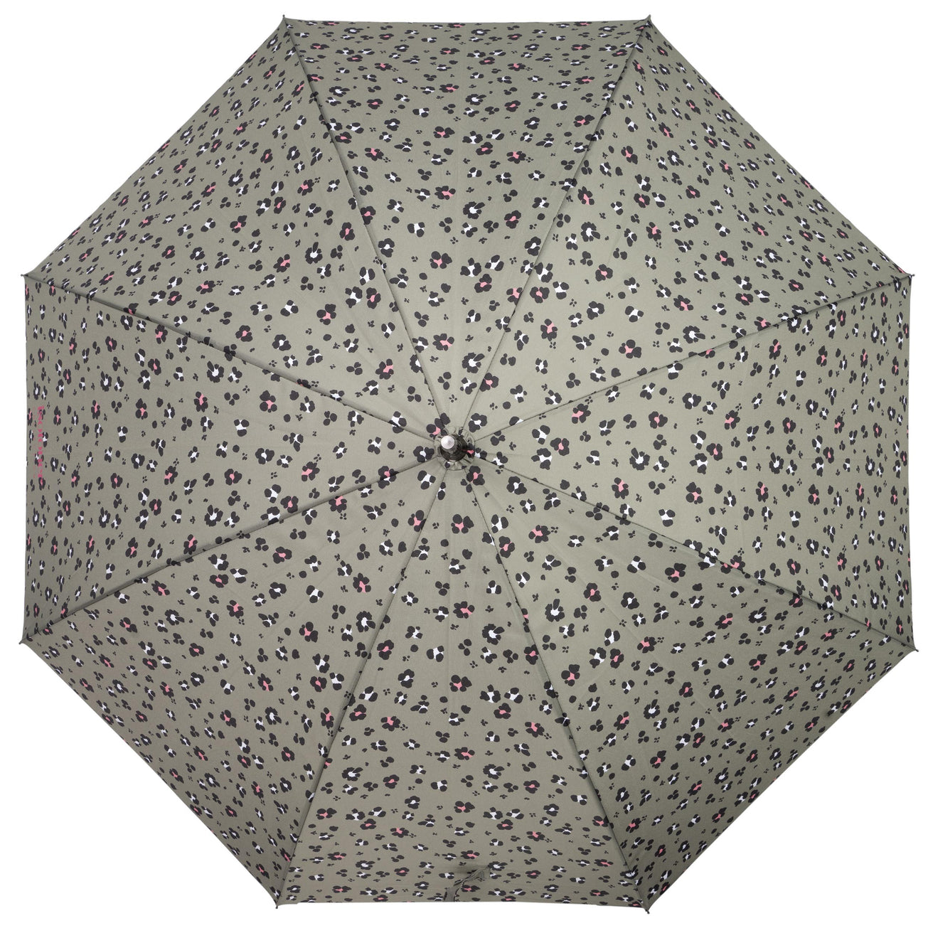 Parapluie Canne Auto Léopard Kaki