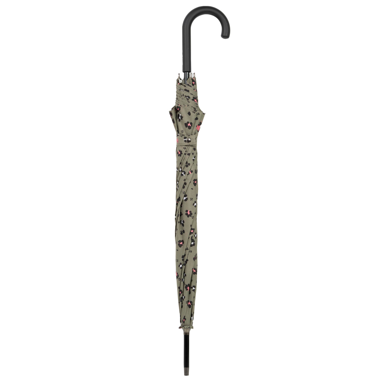 Parapluie Canne Auto Léopard Kaki