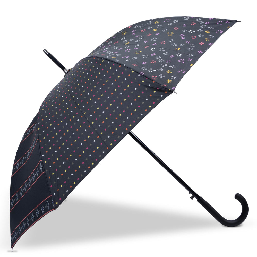 Parapluie Canne upcyclé Patchwork Pâquerette - Isotoner