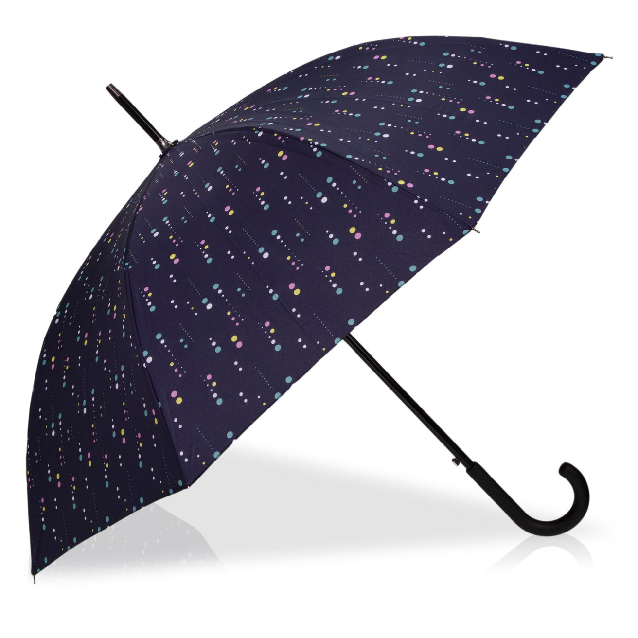 Parapluie Canne Auto Pois Météorite