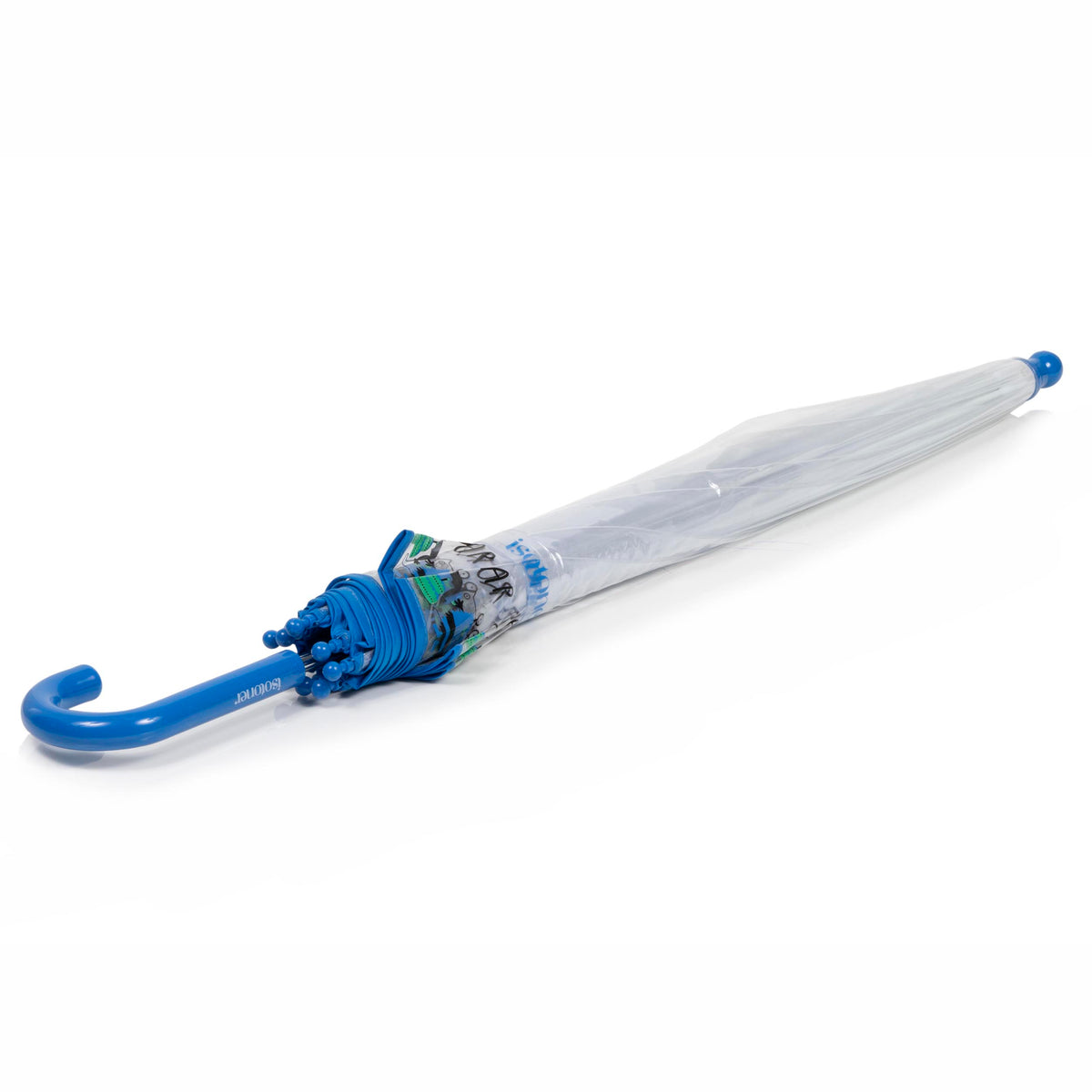 Parapluie Enfant transparent PVC/Monstre bleu