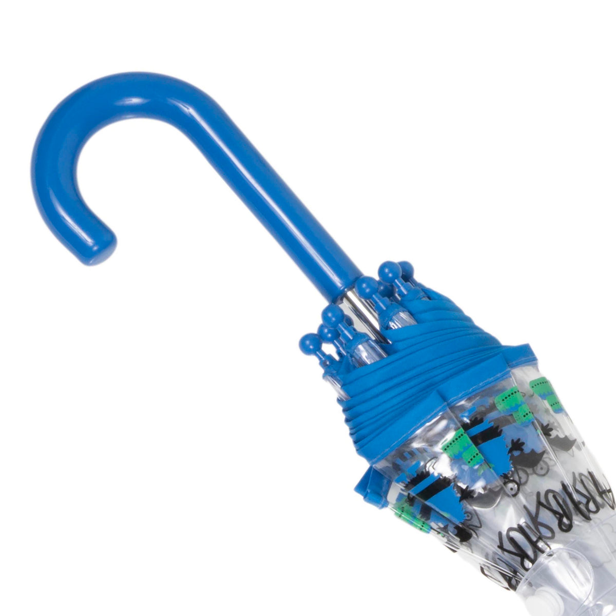 Parapluie Enfant transparent PVC/Monstre bleu