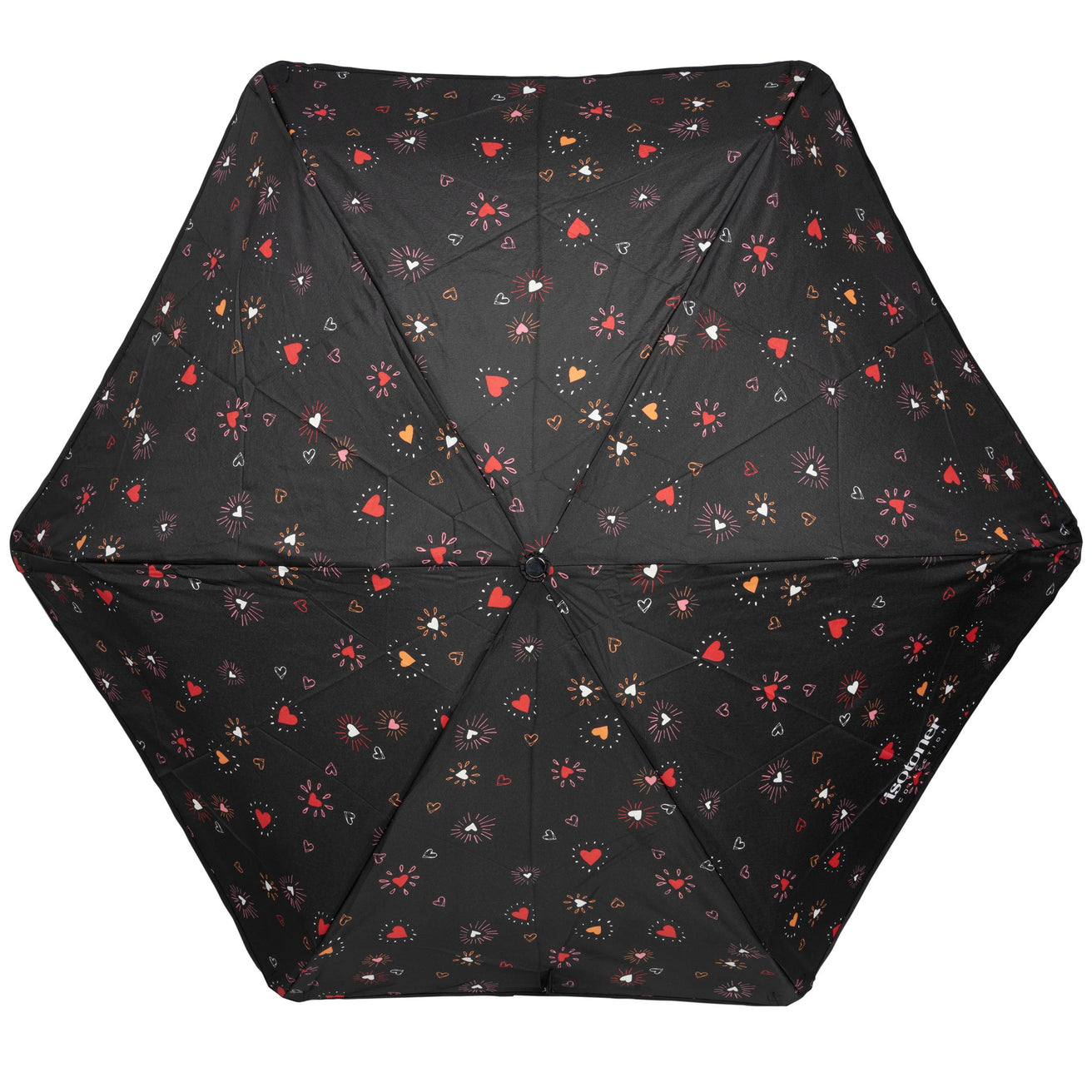 Parapluie Mini Auto Cœur Rouge