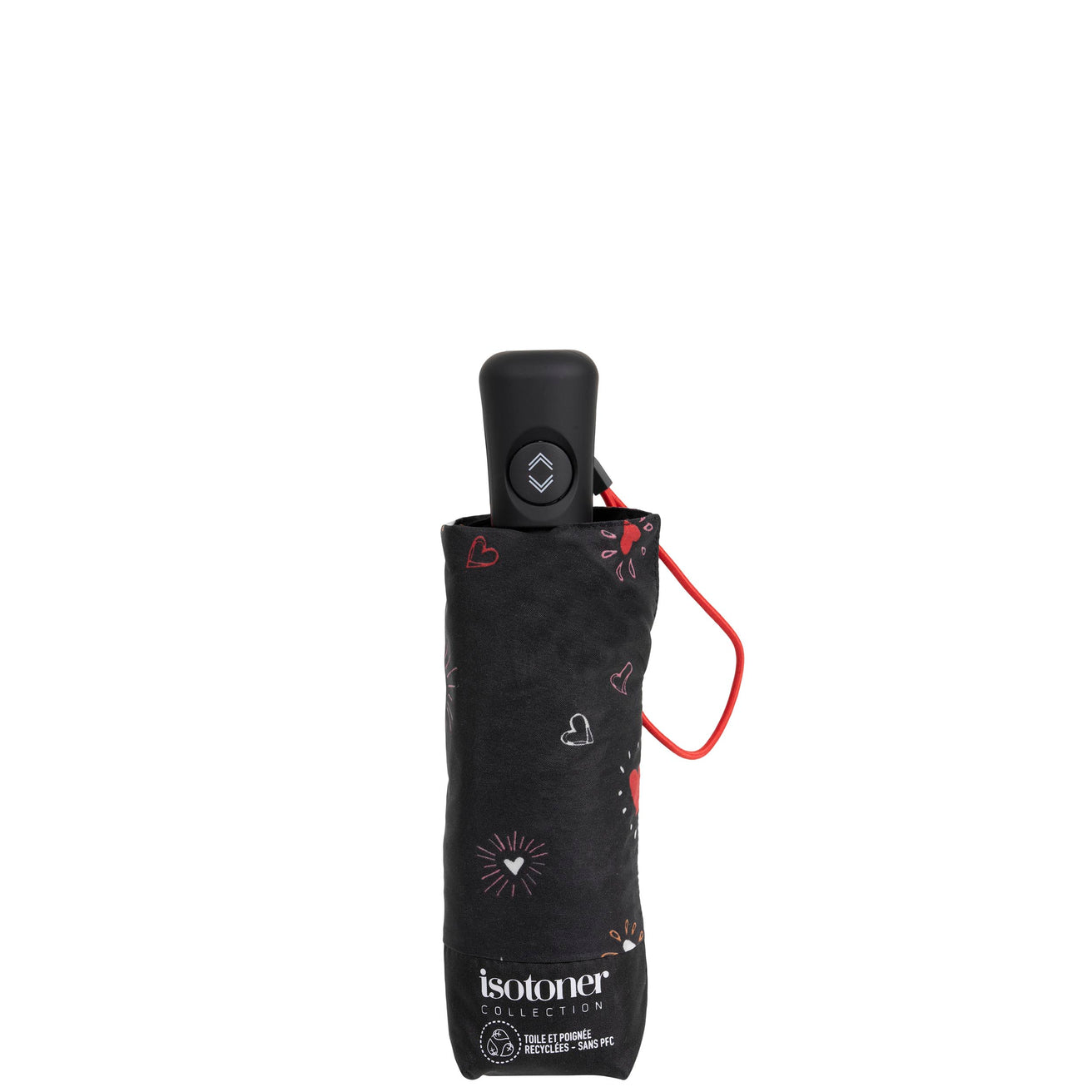 Parapluie Mini Auto Cœur Rouge