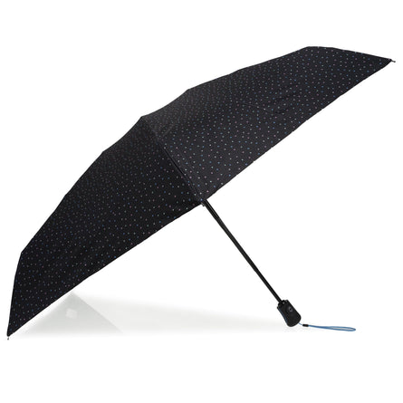 Parapluie Mini Auto Mini Pois Noir - Isotoner