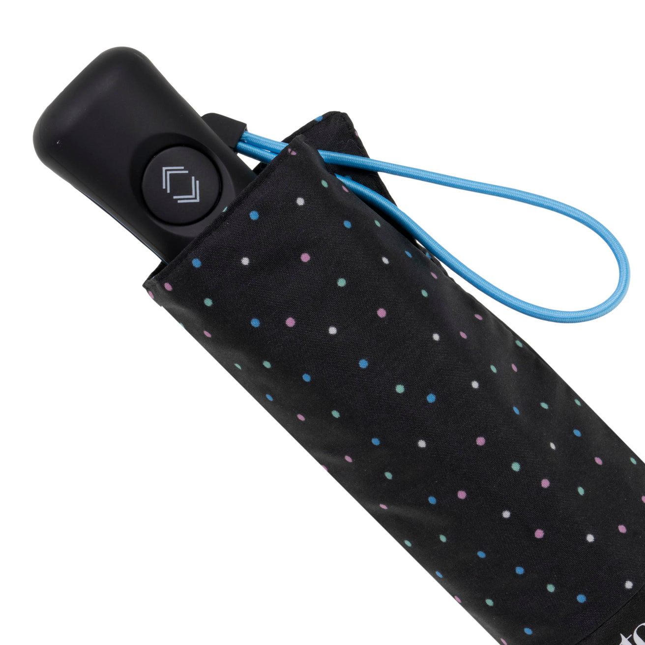 Parapluie Mini Auto Mini Pois Noir