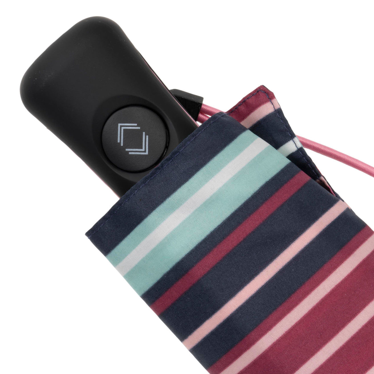 Parapluie Mini Auto Rayure Blush