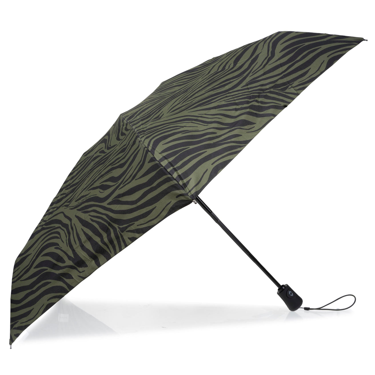 Parapluie Mini Auto Zèbre Kaki