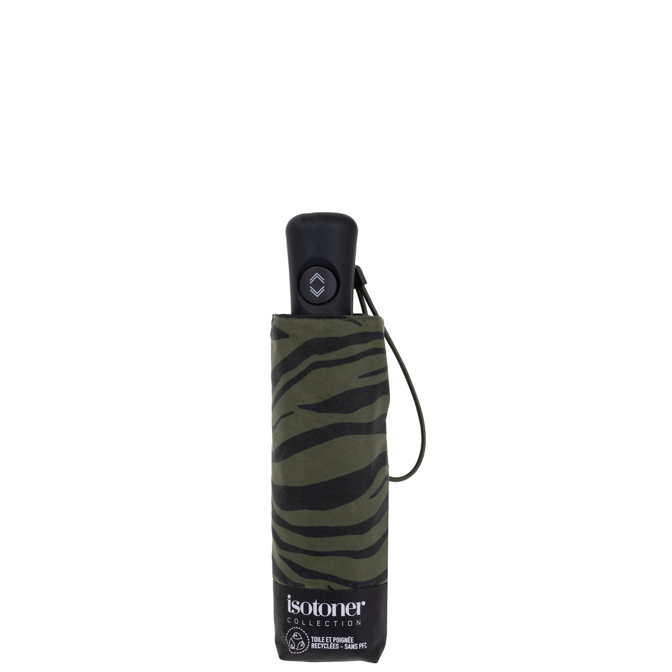 Parapluie Mini Auto Zèbre Kaki