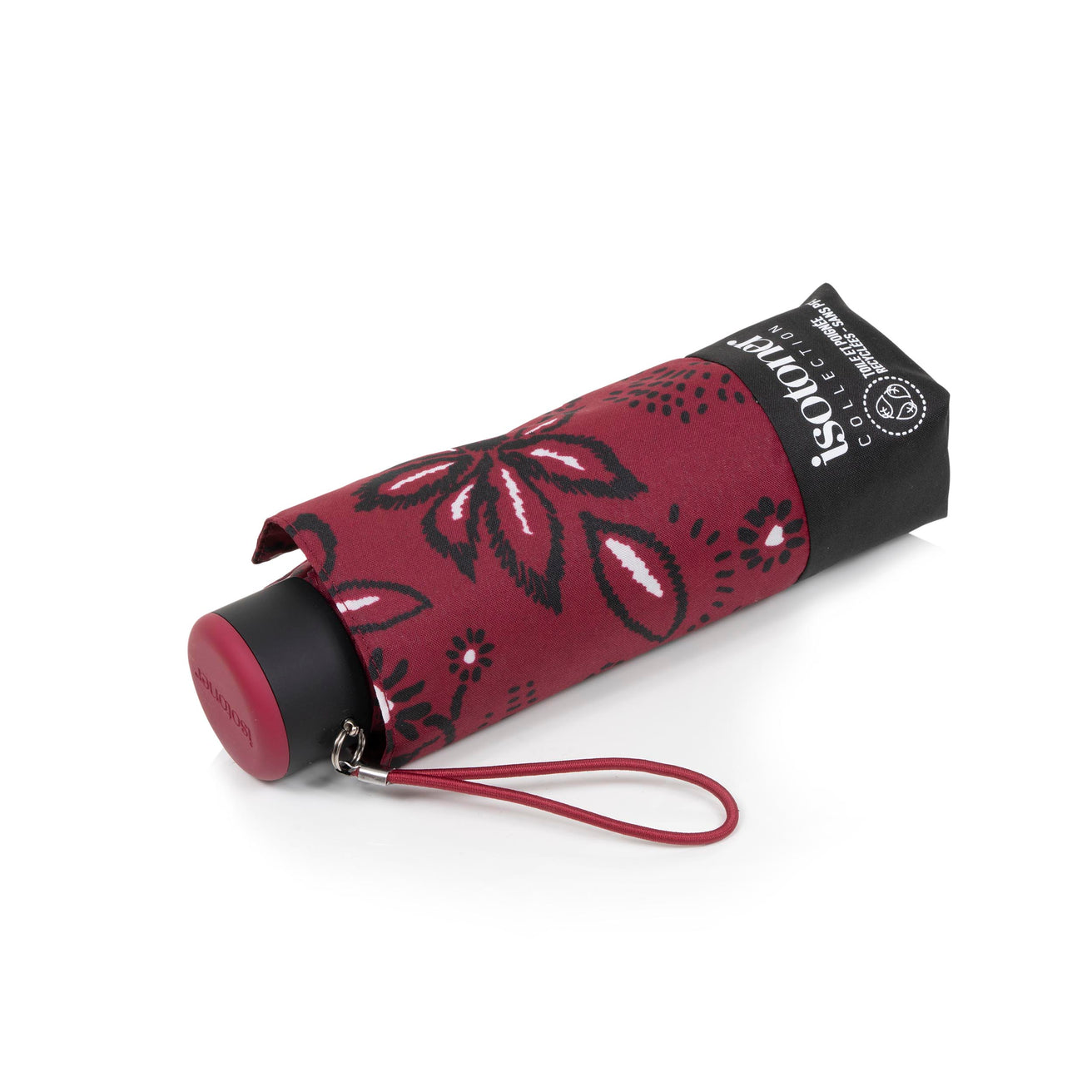 Parapluie Mini Slim Bandana Bordeaux