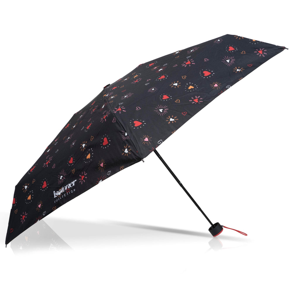 Parapluie Mini Slim Cœur Rouge - Isotoner