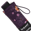 Parapluie Mini Slim Fleurs Aubergine