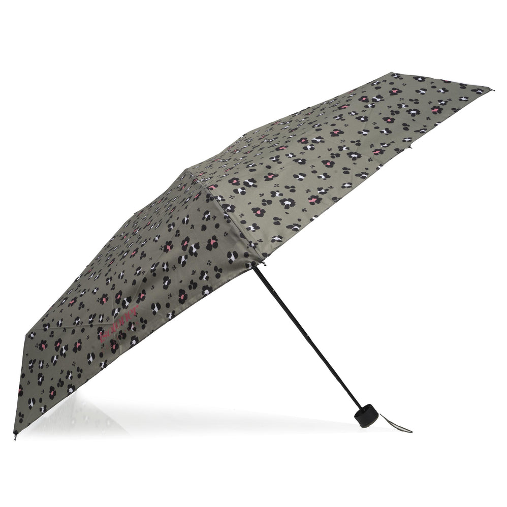 Parapluie Mini Slim Léopard Kaki - Isotoner