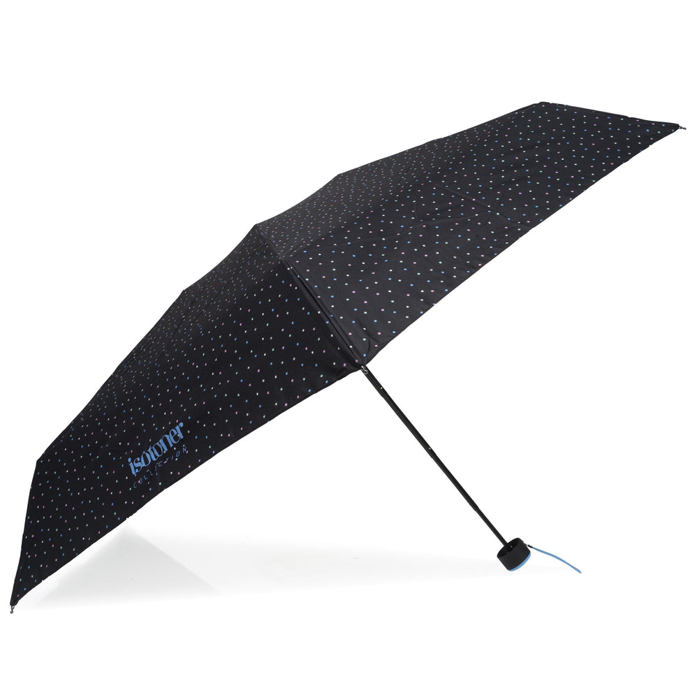 Parapluie Mini Slim Mini Pois Noir - Isotoner