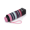 Parapluie Mini Origami rayure blush - Isotoner