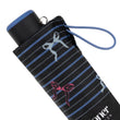 Parapluie Mini Slim Rayure Nœud Bleu