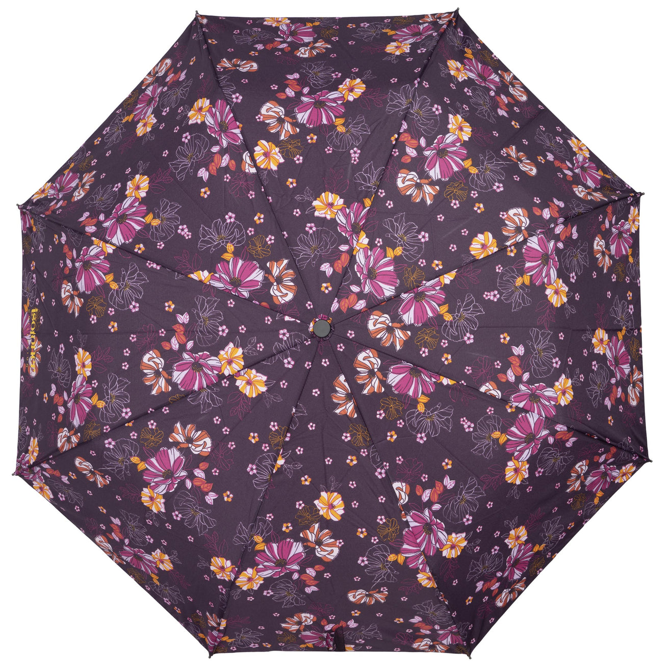 Parapluie Petit Prix Fleurs Aubergine