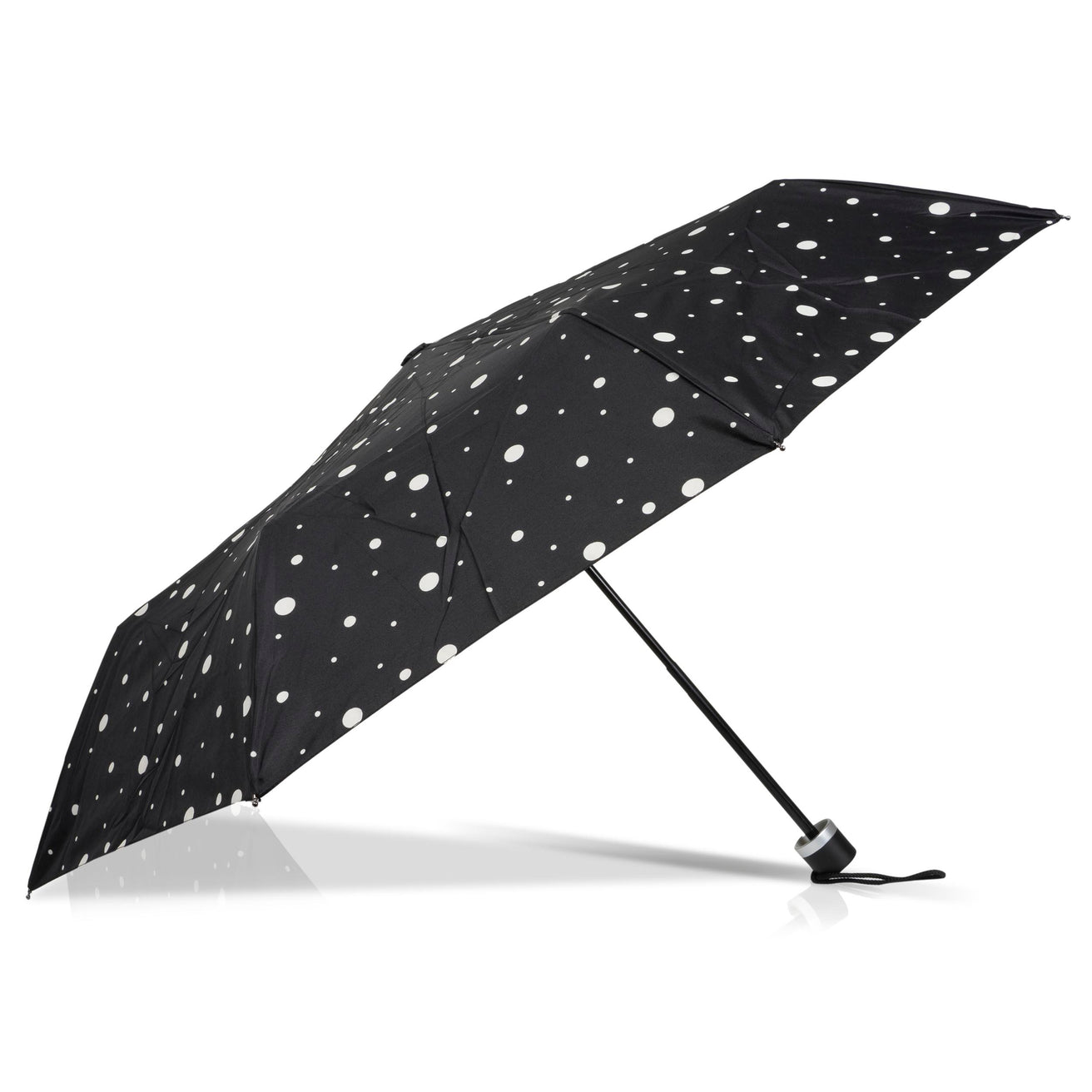 Parapluie Petit Prix Pois Noir/Jaune