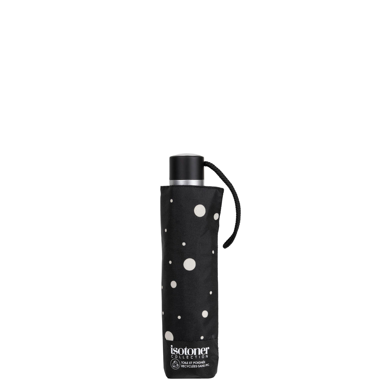 Parapluie Petit Prix Pois Noir/Jaune