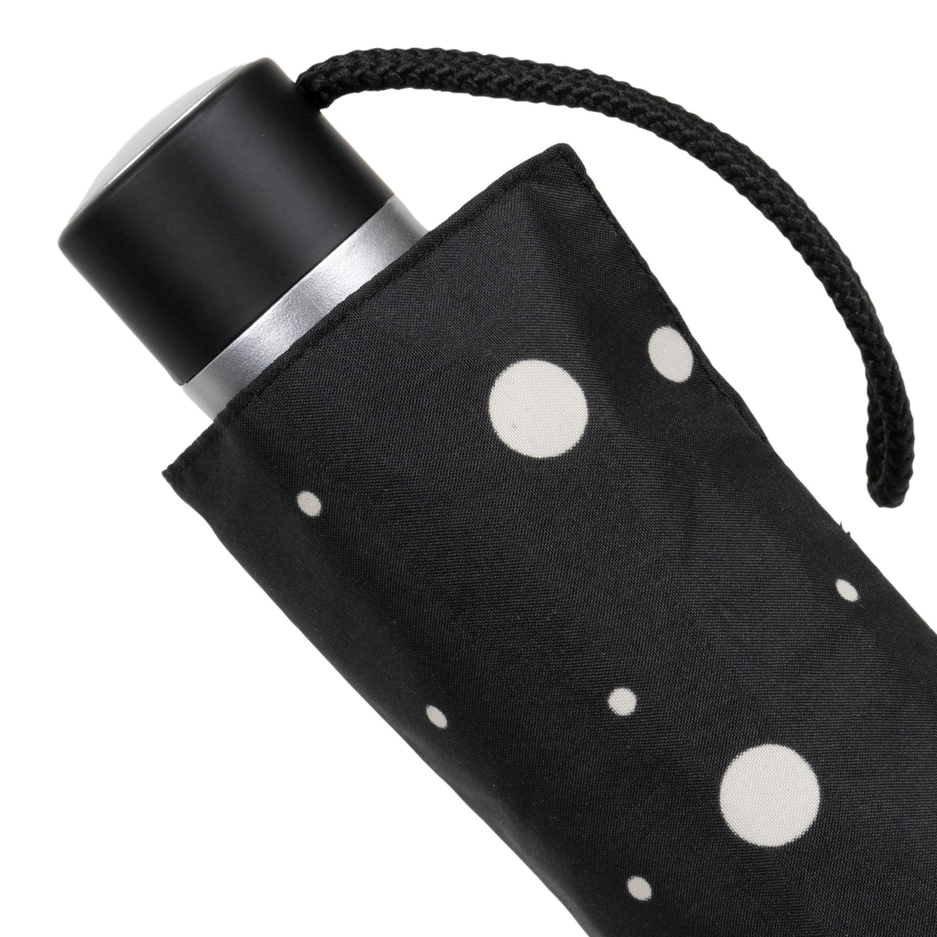 Parapluie Petit Prix Pois Noir/Jaune