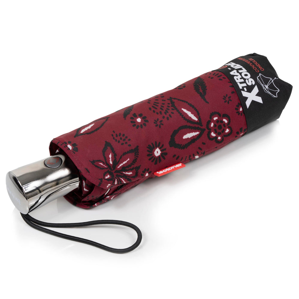 Parapluie X-TRA SOLIDE 28 cm Bandana Bordeaux - Isotoner