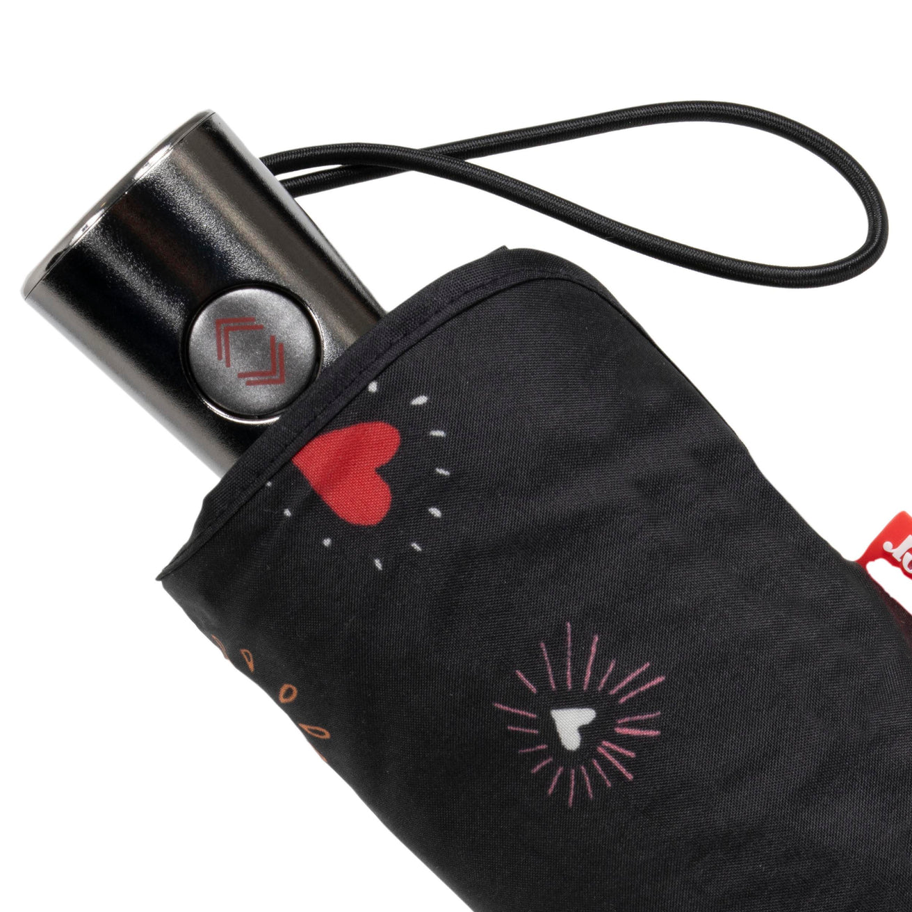 Parapluie X-TRA SOLIDE ALPHA 23 cm Cœur Rouge