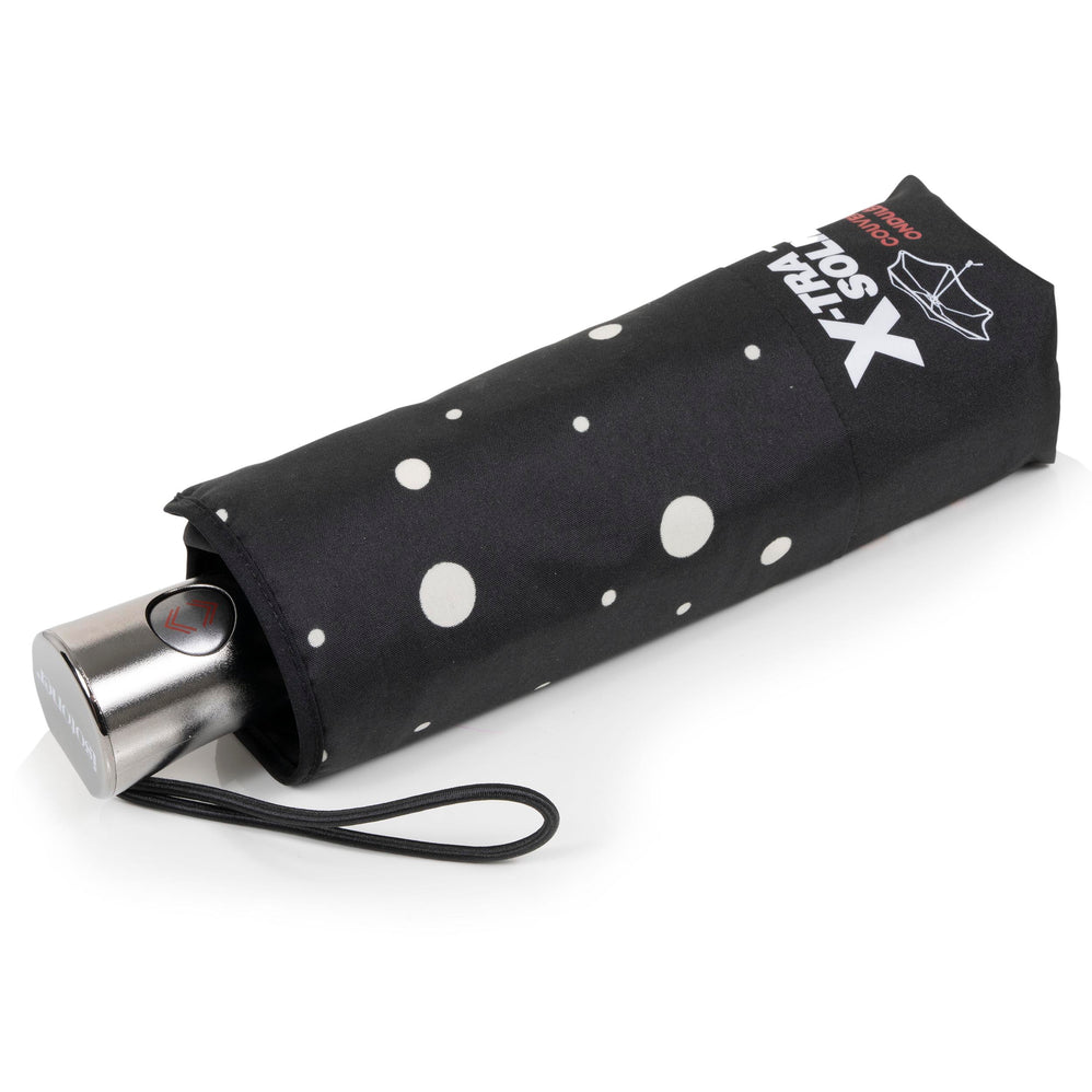 Parapluie X-TRA SOLIDE 23 cm Pois Noir/Jaune - Isotoner
