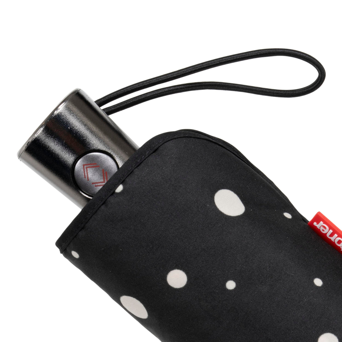 Parapluie X-TRA SOLIDE 23 cm Pois Noir/Jaune