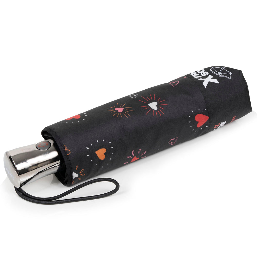 Parapluie X-TRA SOLIDE 28 cm Coeur Rouge - Isotoner