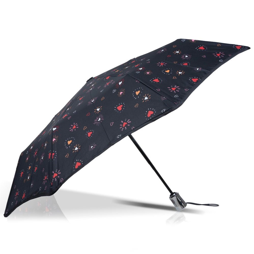 Parapluie X-TRA SOLIDE 28 cm Coeur Rouge - Isotoner
