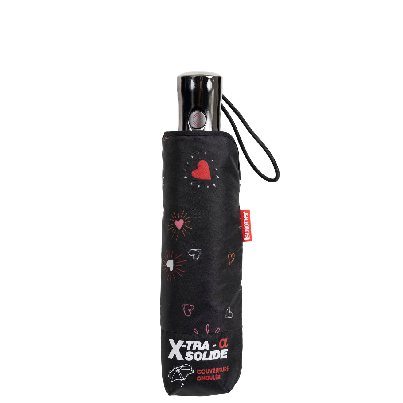 Parapluie X-TRA SOLIDE 28 cm Coeur Rouge
